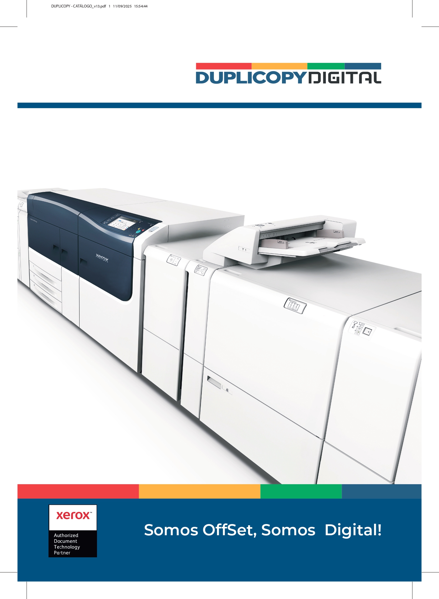 Capa do Catálogo Xerox 2025